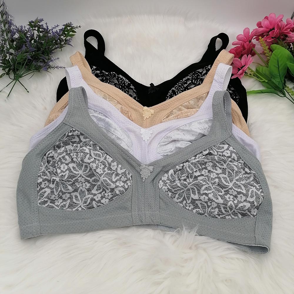 Women's Bra Large Cup C D E F  - Cotton Bra Everyday บทวิจารณ์และราคา