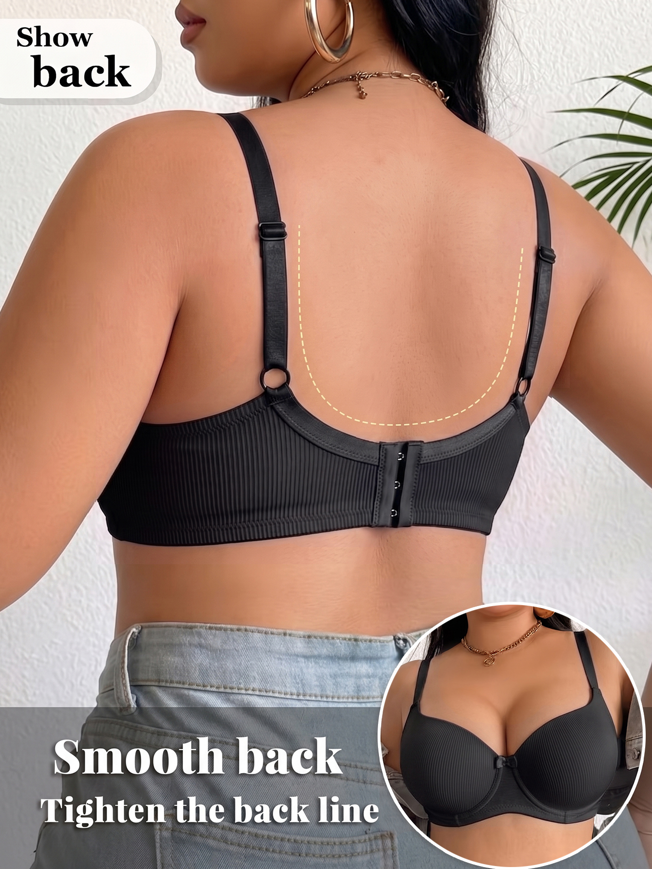Plus Size Anti-Sagging Women B - Underwire Bra Padded บทวิจารณ์และราคา