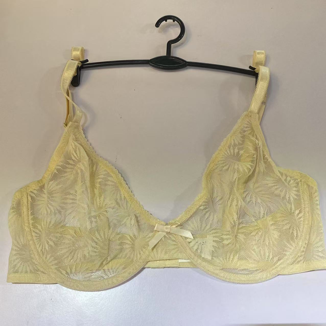 Plus Size Lace Bra Women Yello - Minimizer Bra Women บทวิจารณ์และราคา