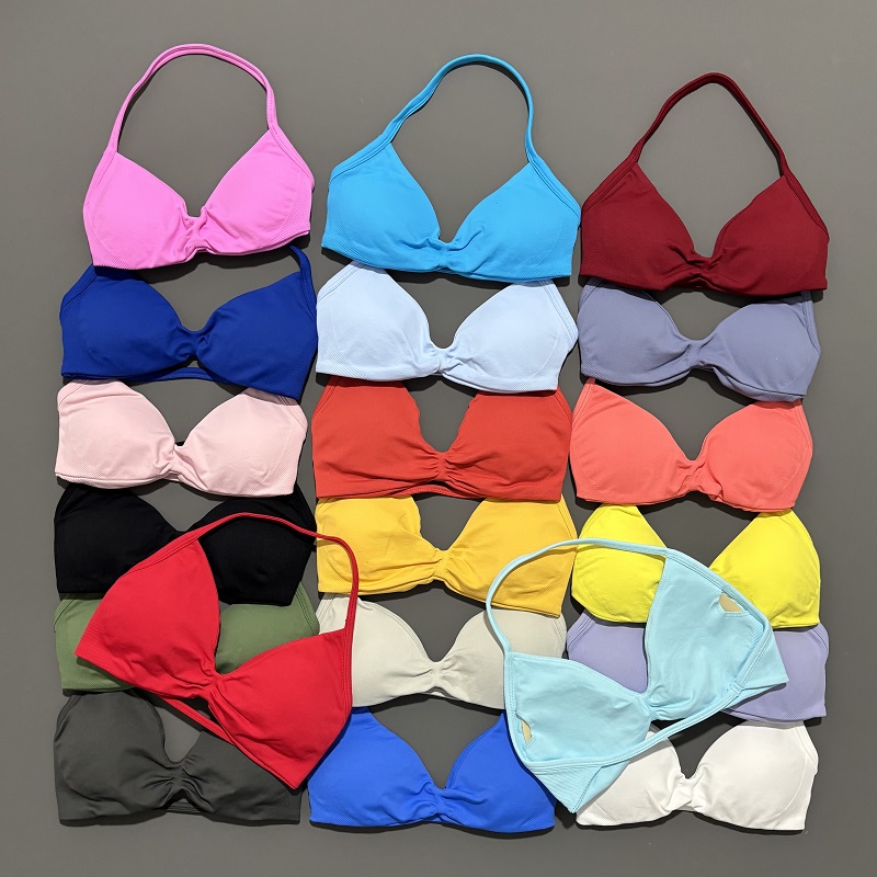 Sports Strappy Bra Yoga Underw - Sports Bra Racerback บทวิจารณ์และราคา
