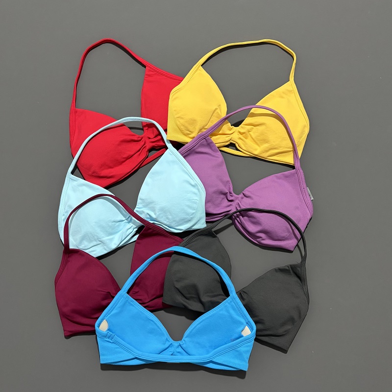 Sports Strappy Bra Yoga Underw - Sports Bra Racerback บทวิจารณ์และราคา