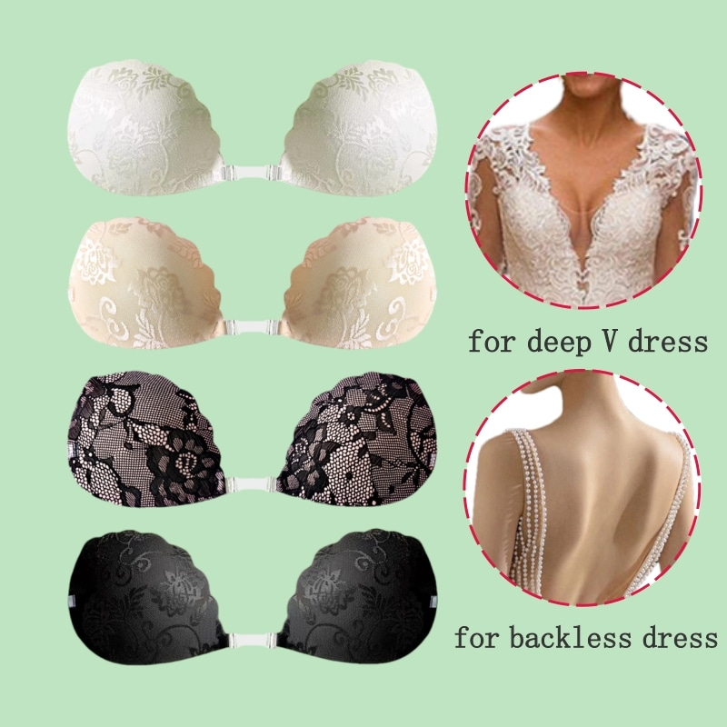 Lace Invisible Bra Backless St - Backless Bra Sticky บทวิจารณ์และราคา