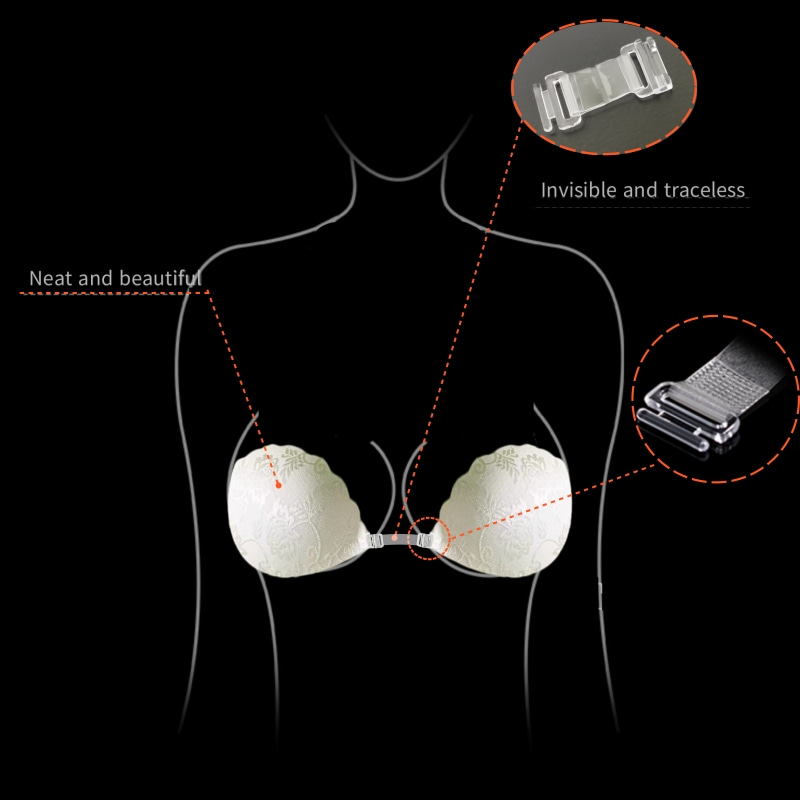 Lace Invisible Bra Backless St - Backless Bra Sticky บทวิจารณ์และราคา