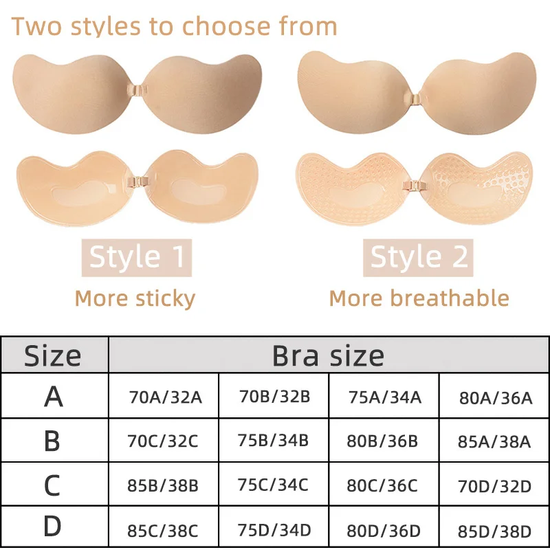 Sexy Women's bra Invisible Pus - Backless Bra Sticky บทวิจารณ์และราคา
