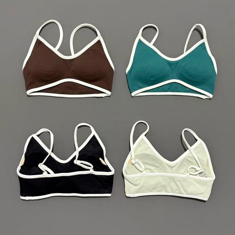 Women Sports Bra Adjustable Hi - Plunge Bra Push Up บทวิจารณ์และราคา