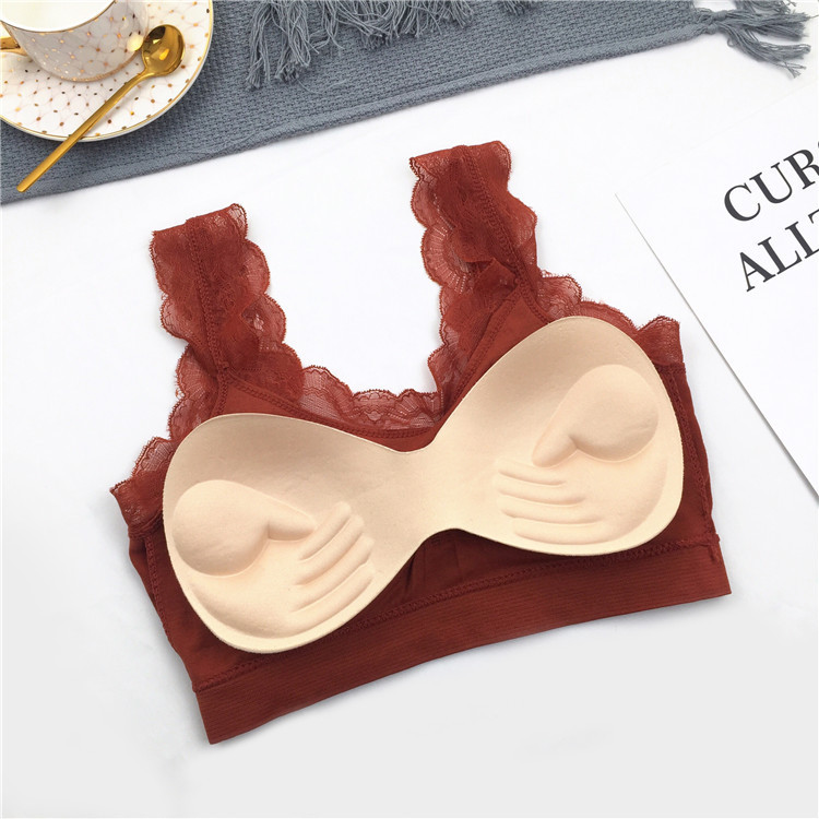 3D Sexy lace Lingerie Seamless - Lace Bralette Set บทวิจารณ์และราคา