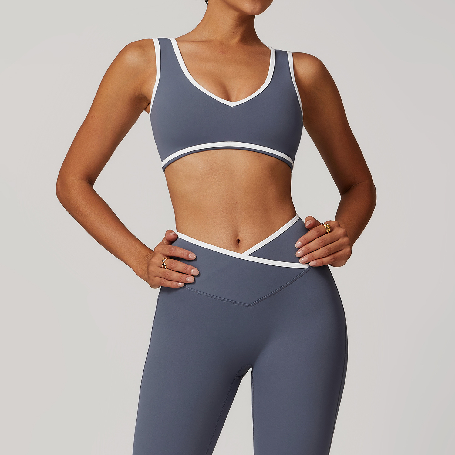 V-Neck Sports Bra Women Top Pu - Plunge Bra Push Up บทวิจารณ์และราคา