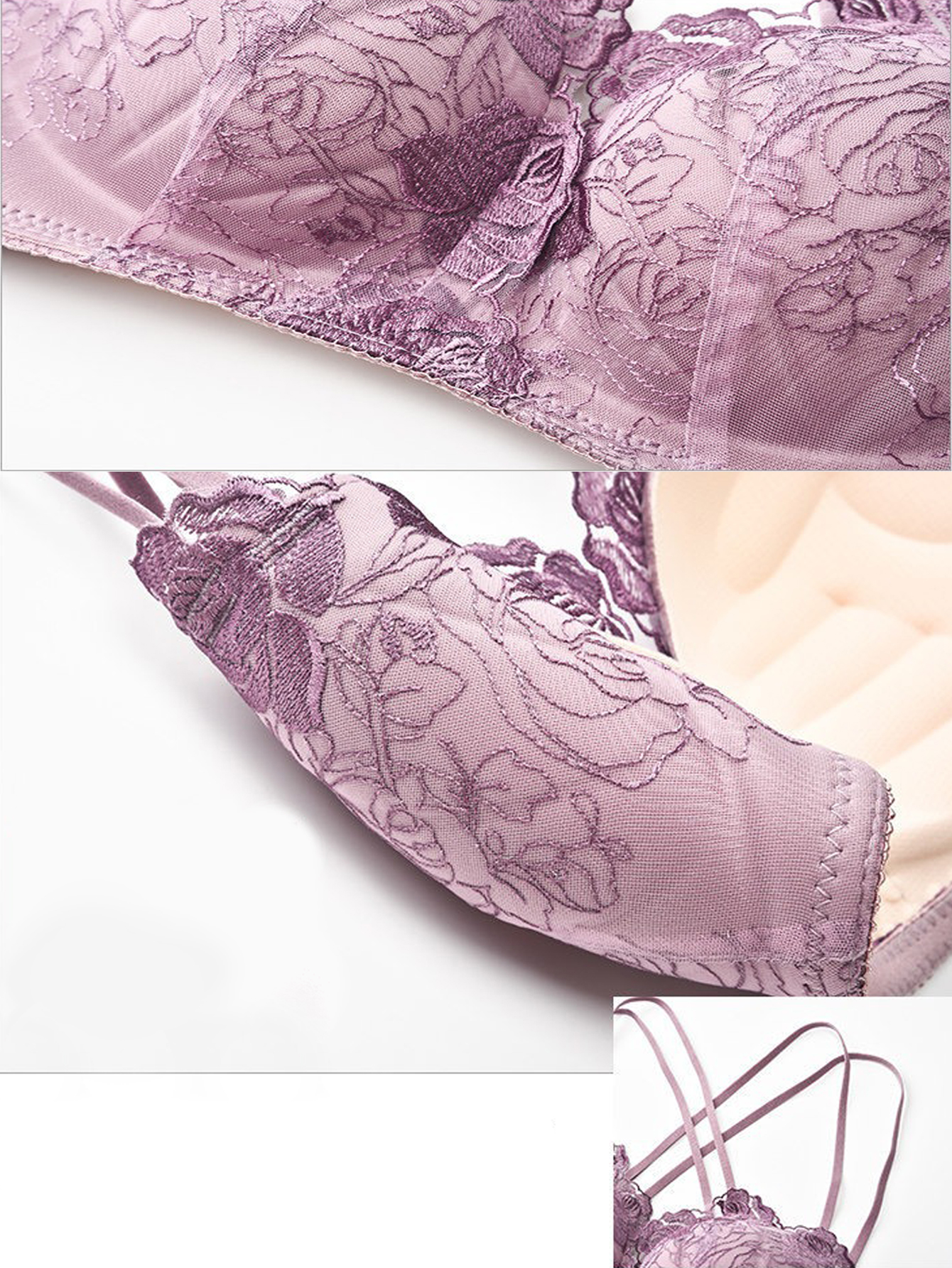 Women's Lace Push Up Bra Multi - Convertible Bra Multiway บทวิจารณ์และราคา