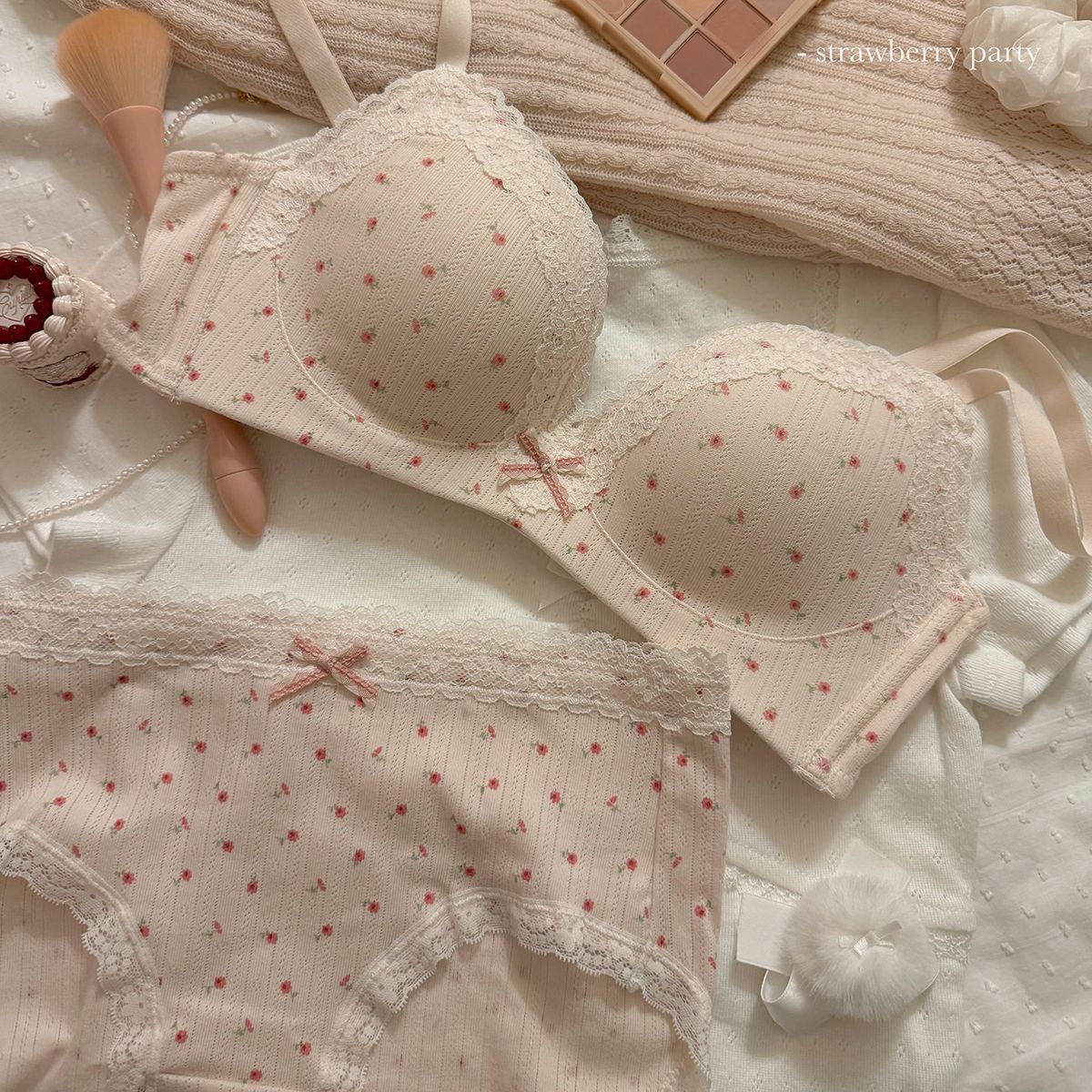 Teenage Sexy Lace Floral Bra S - Cotton Bra Everyday บทวิจารณ์และราคา