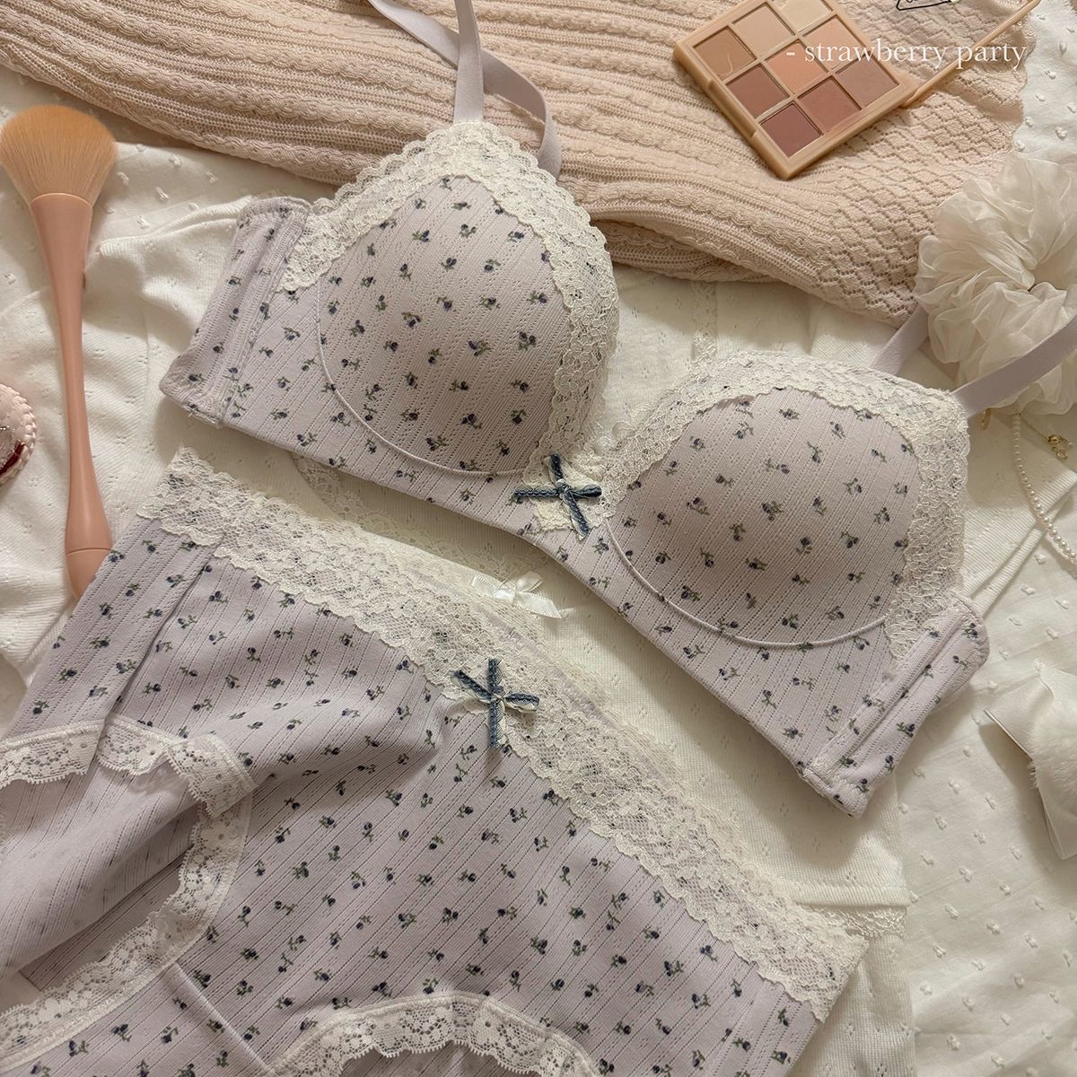 Teenage Sexy Lace Floral Bra S - Cotton Bra Everyday บทวิจารณ์และราคา
