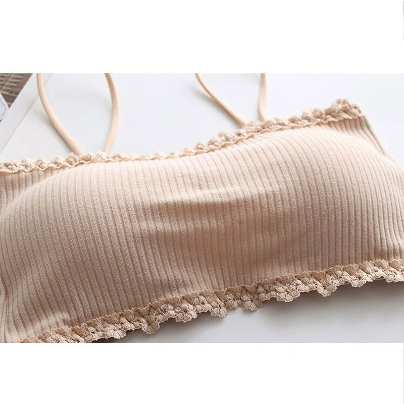 Women's Cotton Bra Female Tube - T Shirt Bra Seamless บทวิจารณ์และราคา