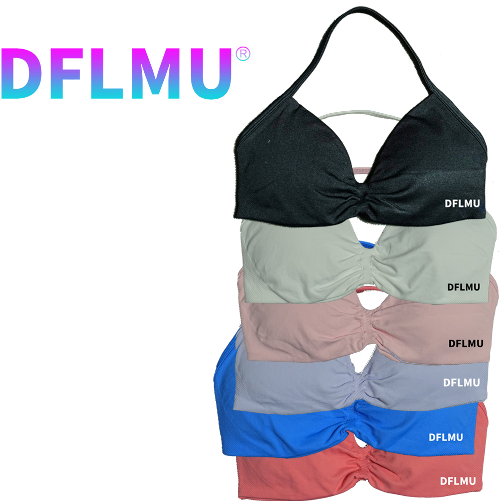 DFLMU Women Halter Sports Bra  - Underwire Bra Padded บทวิจารณ์และราคา
