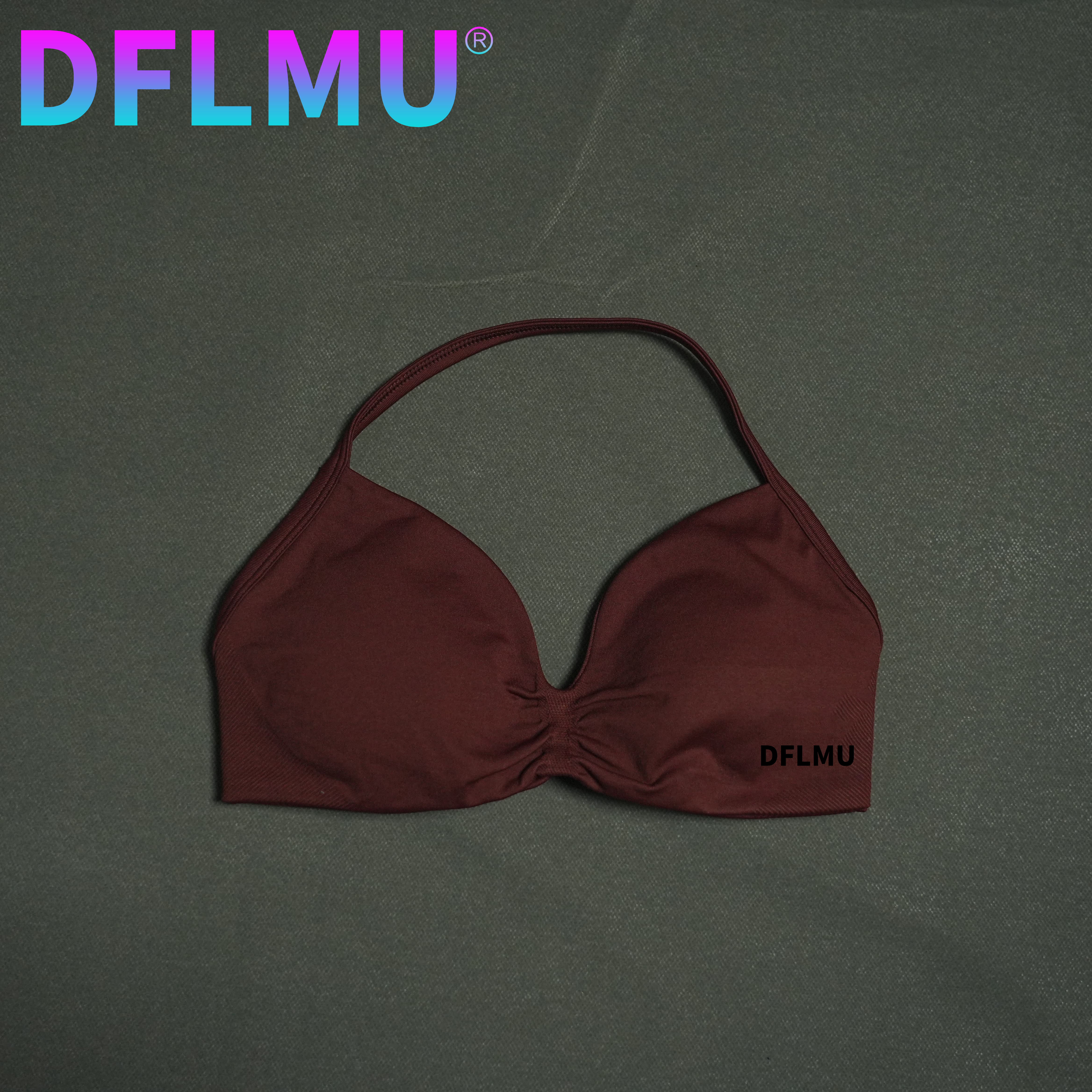 DFLMU Women Halter Sports Bra  - Underwire Bra Padded บทวิจารณ์และราคา