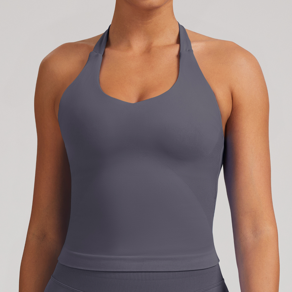 Women's Yoga Vest Seamless Top - T Shirt Bra Seamless บทวิจารณ์และราคา