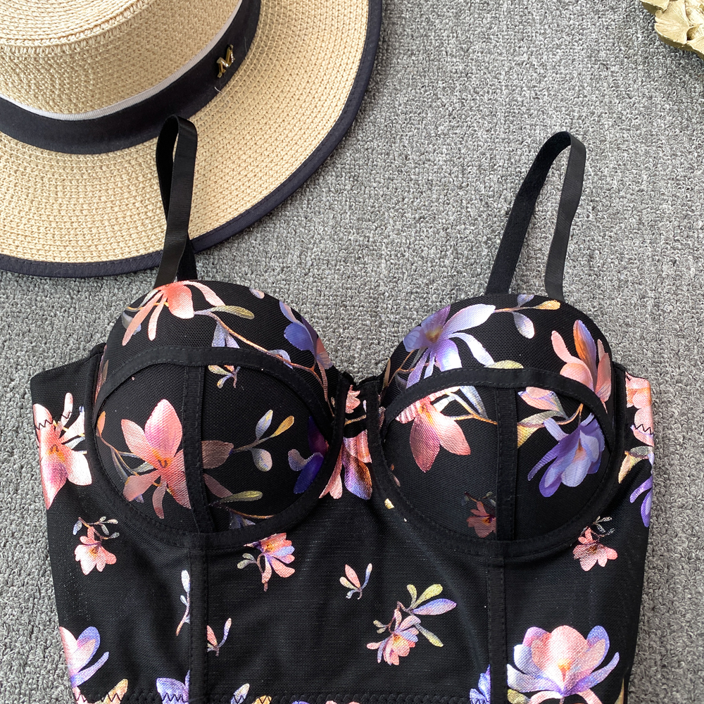 Women Sexy Floral printed Cors - Cotton Bra Everyday บทวิจารณ์และราคา