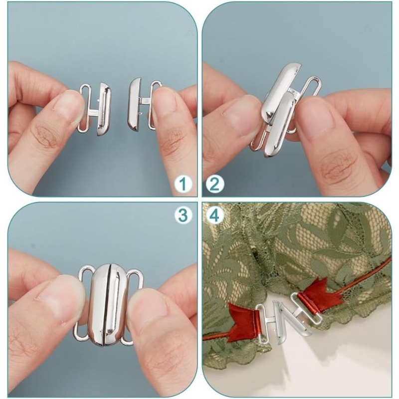 12 Sets 3 Colors Front Closing - Nursing Bra Clip บทวิจารณ์และราคา