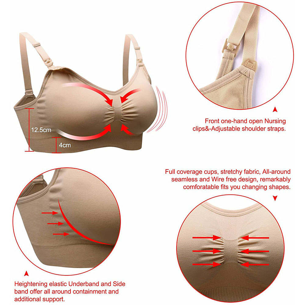 Womens Maternity  Nursing Bra  - Nursing Bra Clip บทวิจารณ์และราคา