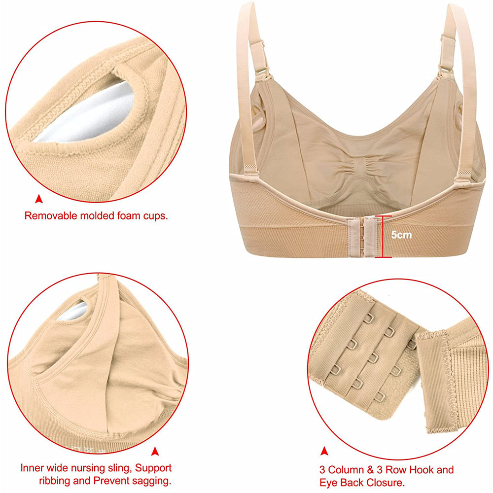 Womens Maternity  Nursing Bra  - Nursing Bra Clip บทวิจารณ์และราคา