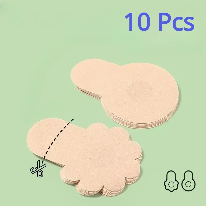 10pcs Women's Invisible Breast - Strapless Bra Adhesive บทวิจารณ์และราคา