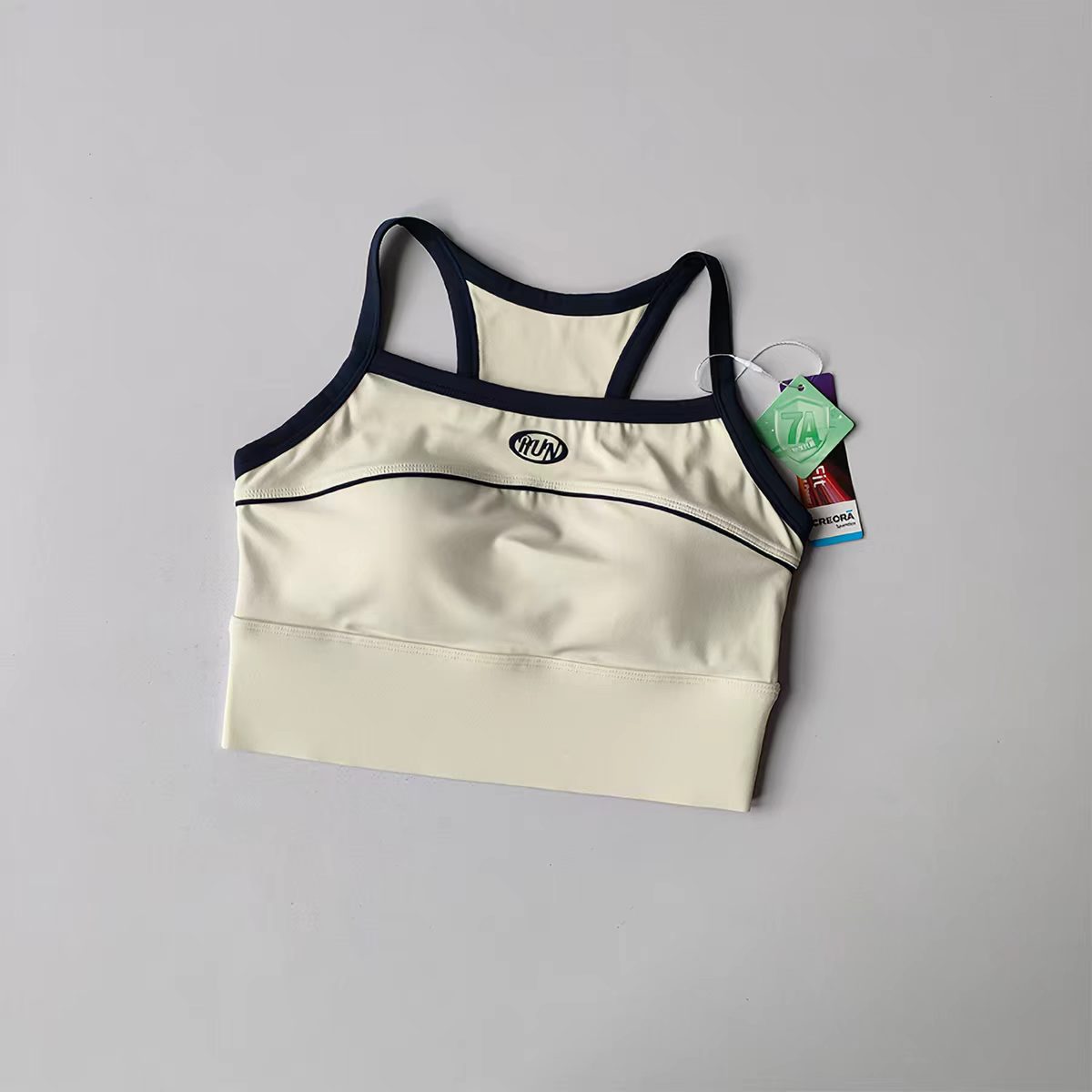 Women Color Block Sports Bra w - Plunge Bra Push Up บทวิจารณ์และราคา