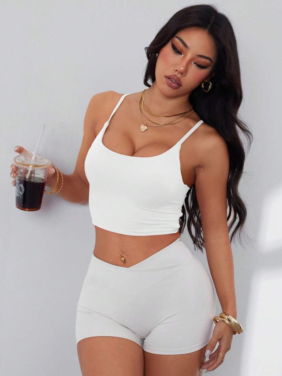 Womens Criss-Cross Strap Racer - Sports Bra Racerback บทวิจารณ์และราคา