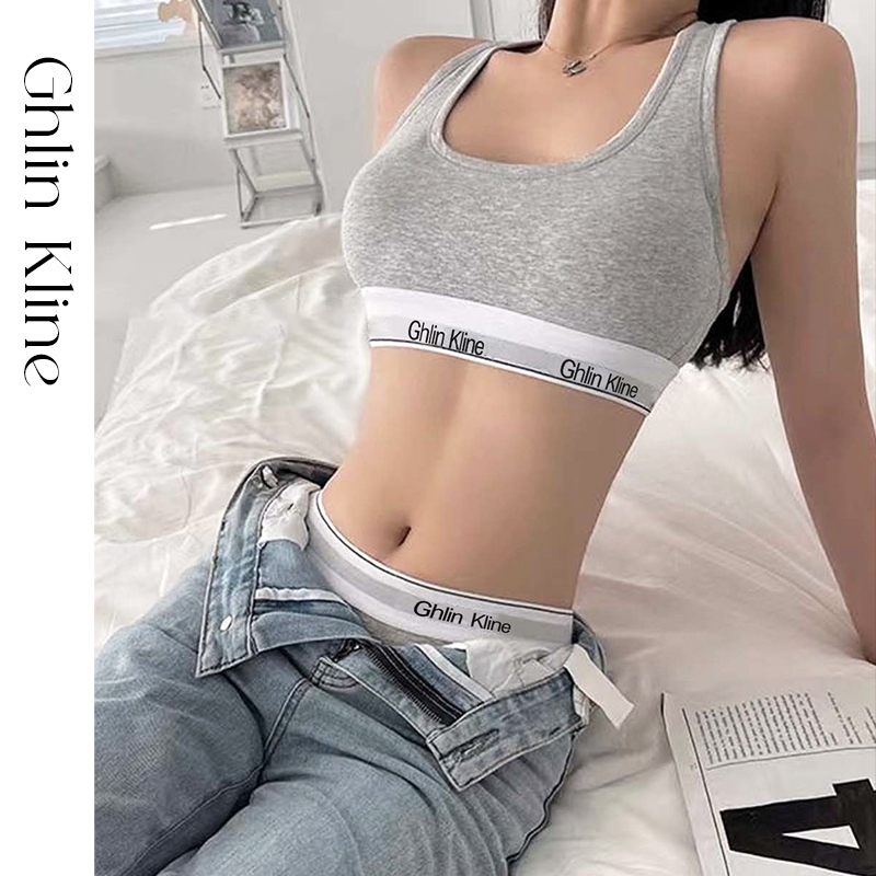 2PCS Ghlin Kline Underwear wit - T Shirt Bra Seamless บทวิจารณ์และราคา