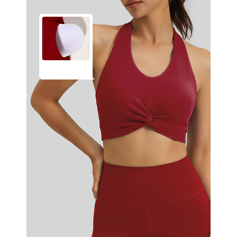 New Women Halter Neck Sports B - Underwire Bra Padded บทวิจารณ์และราคา