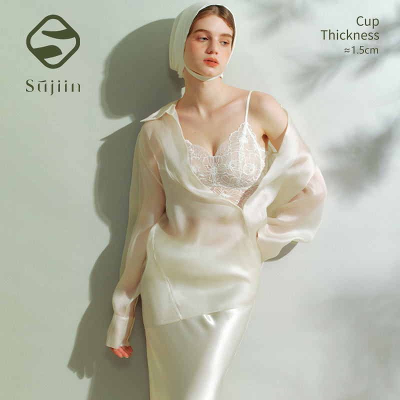 SUJIIN Sexy Lace Cami Tops for - T Shirt Bra Seamless บทวิจารณ์และราคา