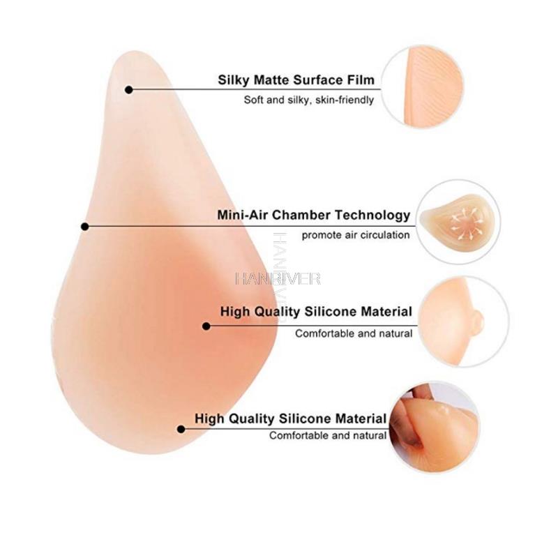 Silicone Breast Bra Skin color - Mastectomy Bra Pocket บทวิจารณ์และราคา