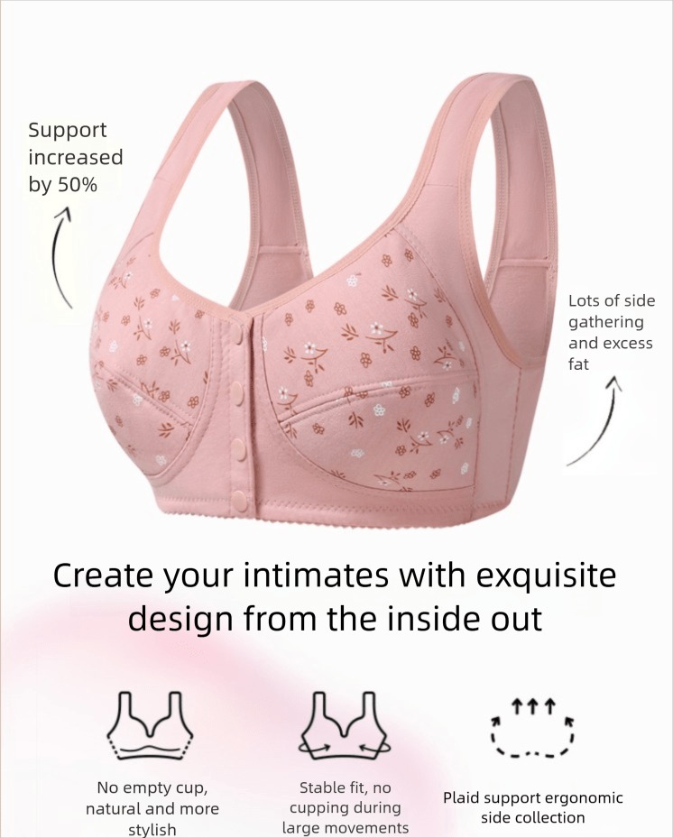 7pcs Elegant Lace Push Up Seam - Full Coverage Bra บทวิจารณ์และราคา