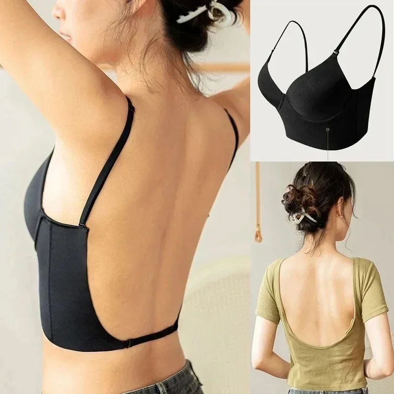 Women Invisible Bra Deep U Plu - Backless Bra Sticky บทวิจารณ์และราคา