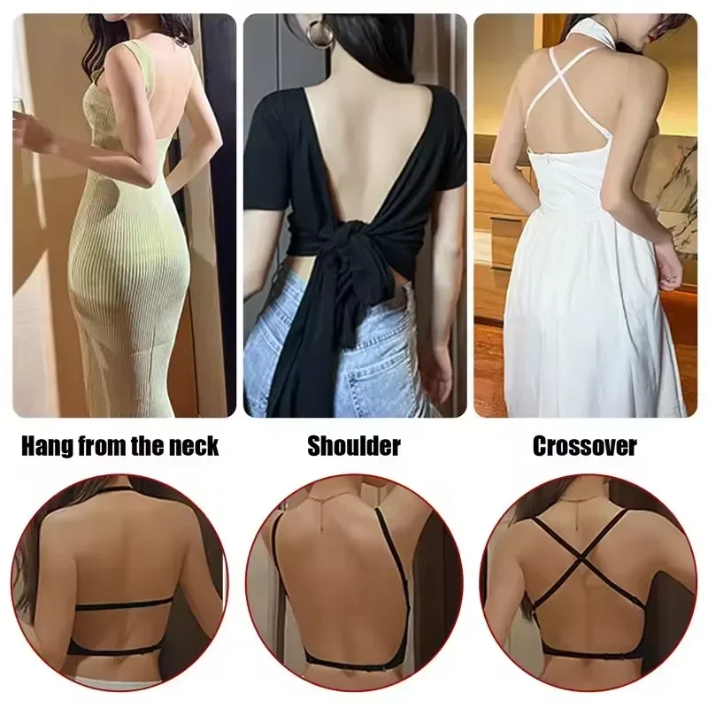 Women Invisible Bra Deep U Plu - Backless Bra Sticky บทวิจารณ์และราคา
