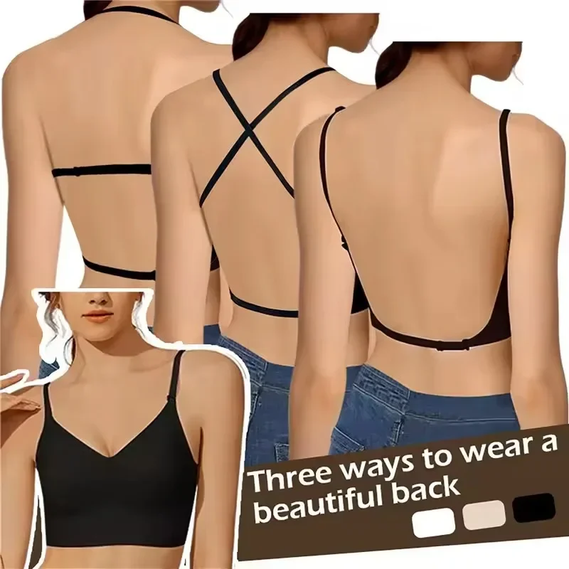 Women Invisible Bra Deep U Plu - Backless Bra Sticky บทวิจารณ์และราคา