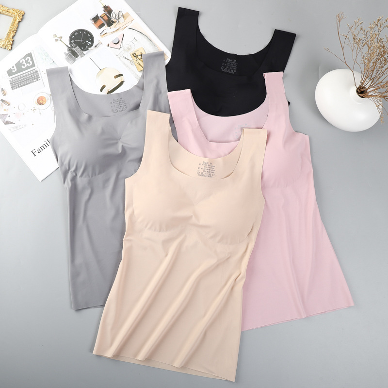 Ice Silk Wireless Push Up Tank - T Shirt Bra Seamless บทวิจารณ์และราคา