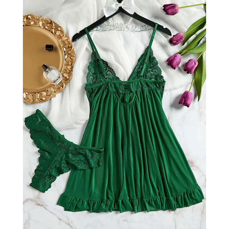 Soft Sheer Nighty Pajamas Hots - Sheer Mesh Bra บทวิจารณ์และราคา
