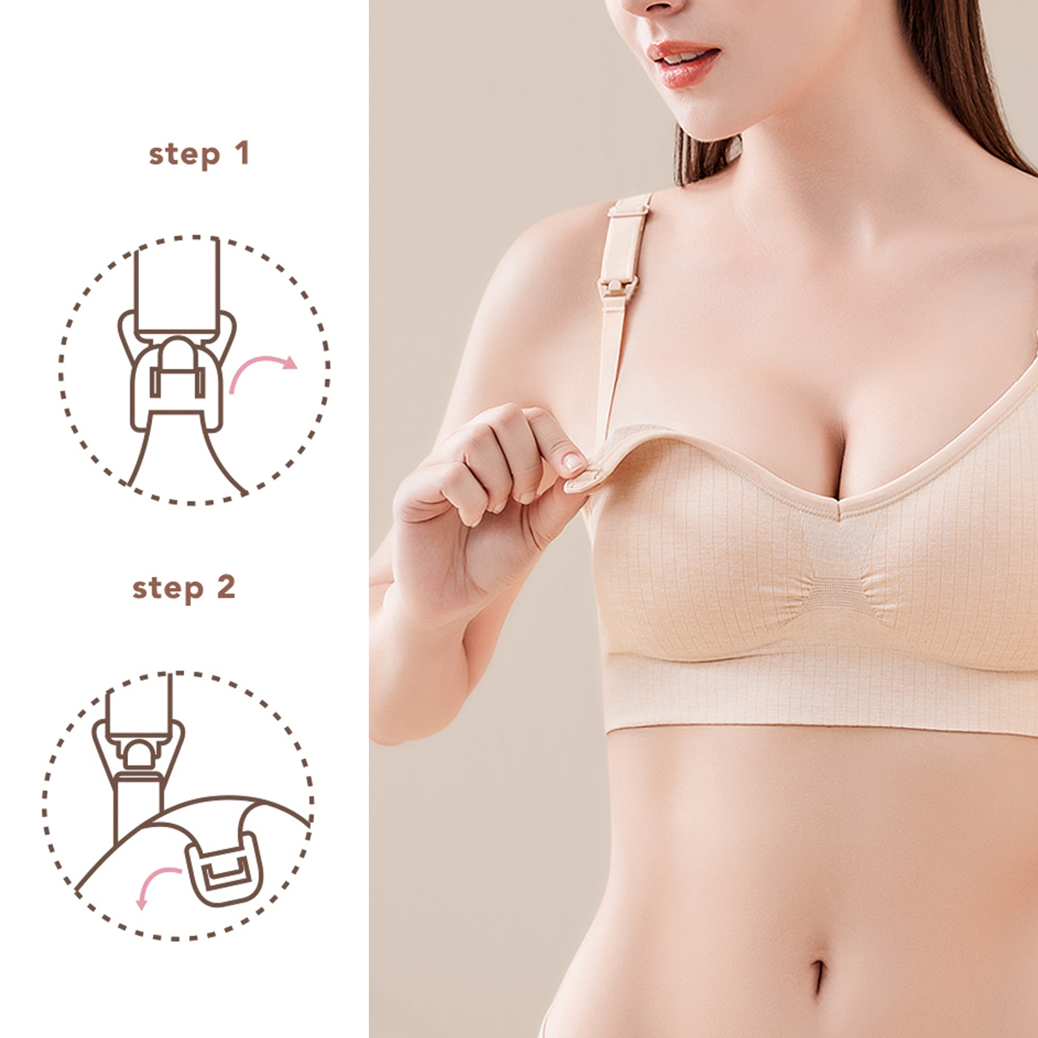 18MM Nursing Bra Clips Breastf - Nursing Bra Clip บทวิจารณ์และราคา