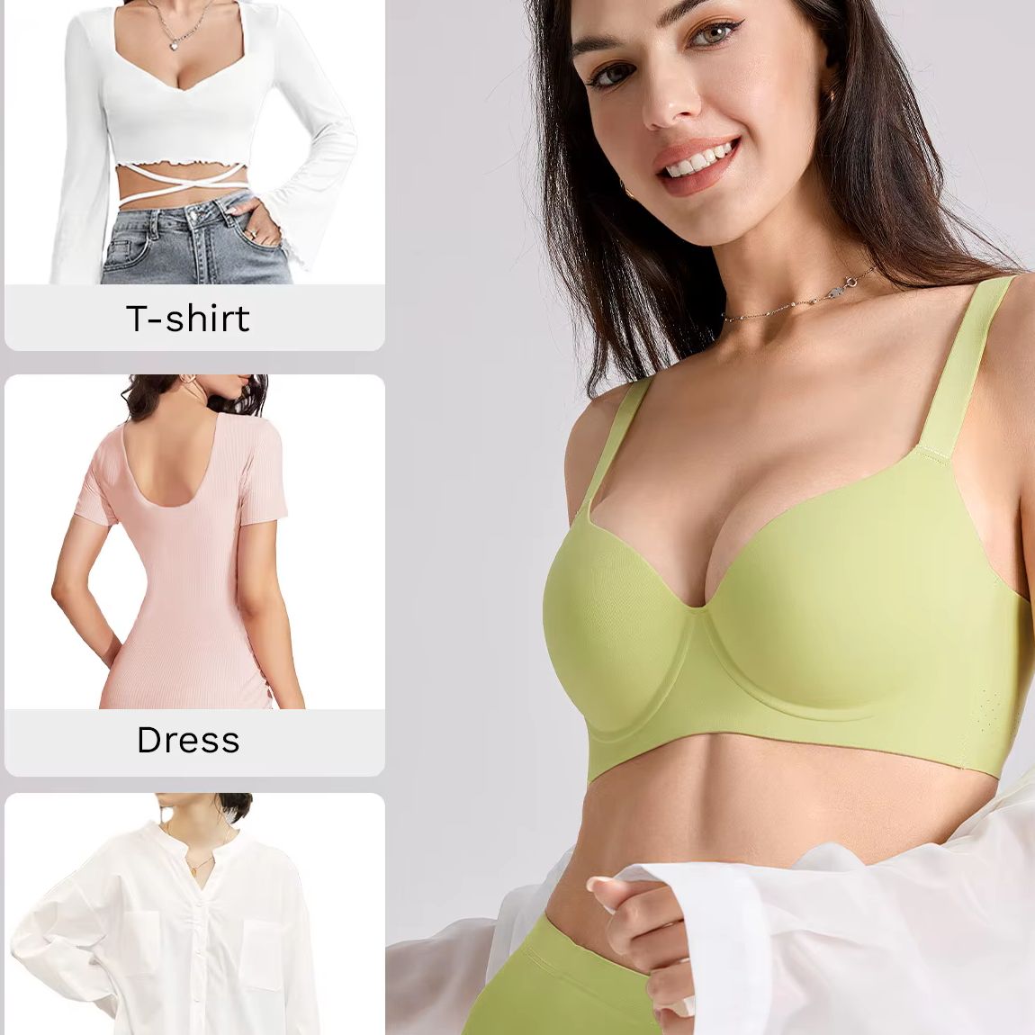 New Women Beautiful Sexy Every - Convertible Bra Multiway บทวิจารณ์และราคา