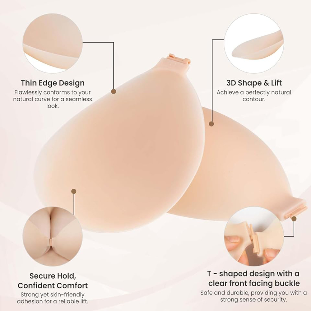 Strapless Push Up Sticky Bra P - Backless Bra Sticky บทวิจารณ์และราคา