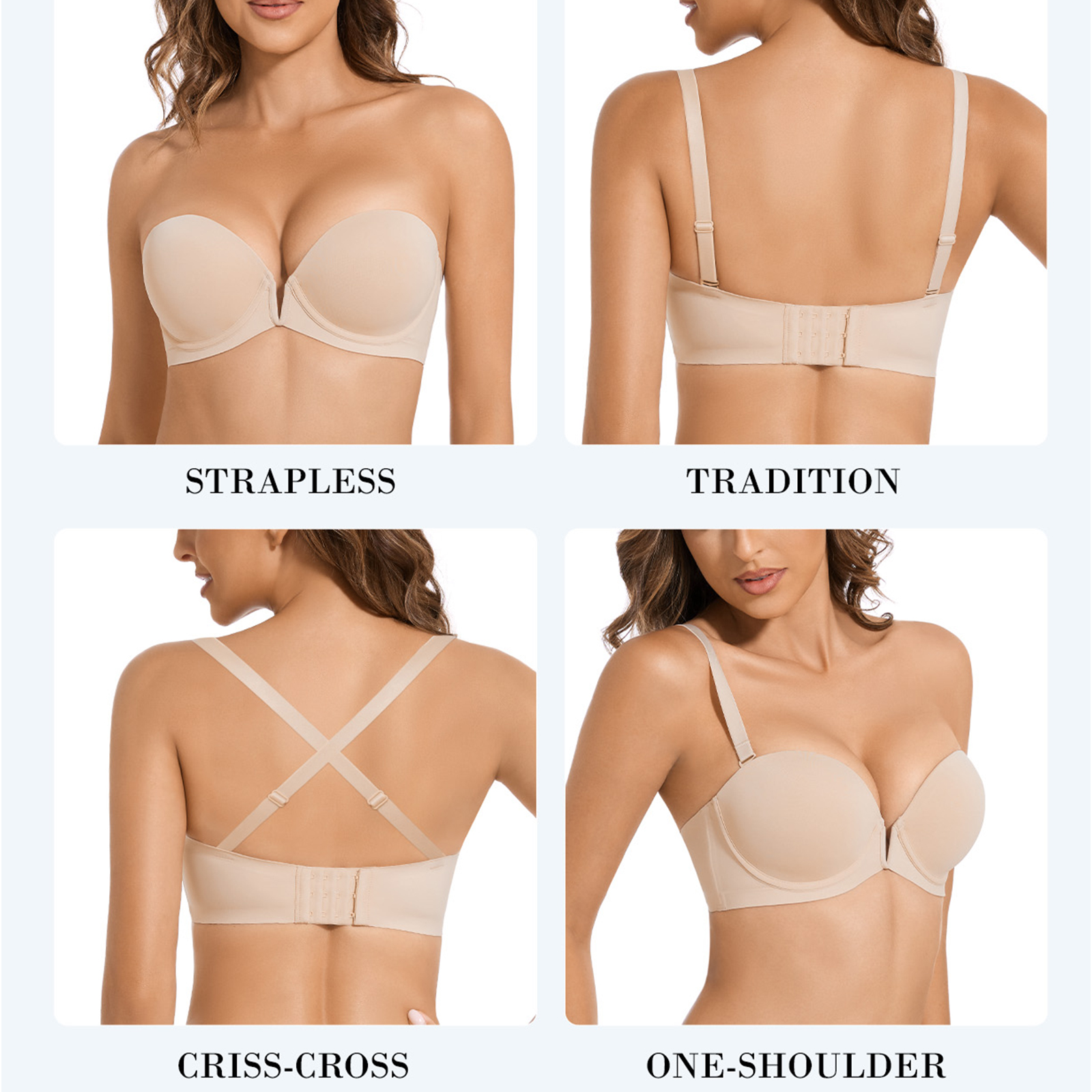 New Bra Push Up Underwire Ultr - Convertible Bra Multiway บทวิจารณ์และราคา