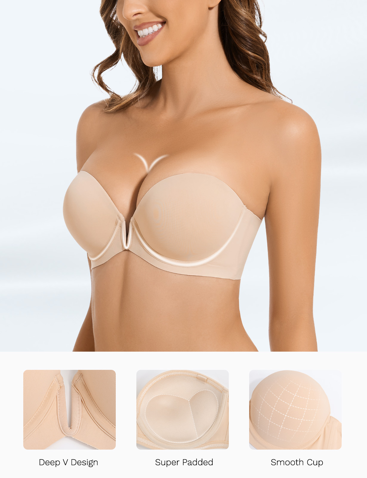 New Bra Push Up Underwire Ultr - Convertible Bra Multiway บทวิจารณ์และราคา