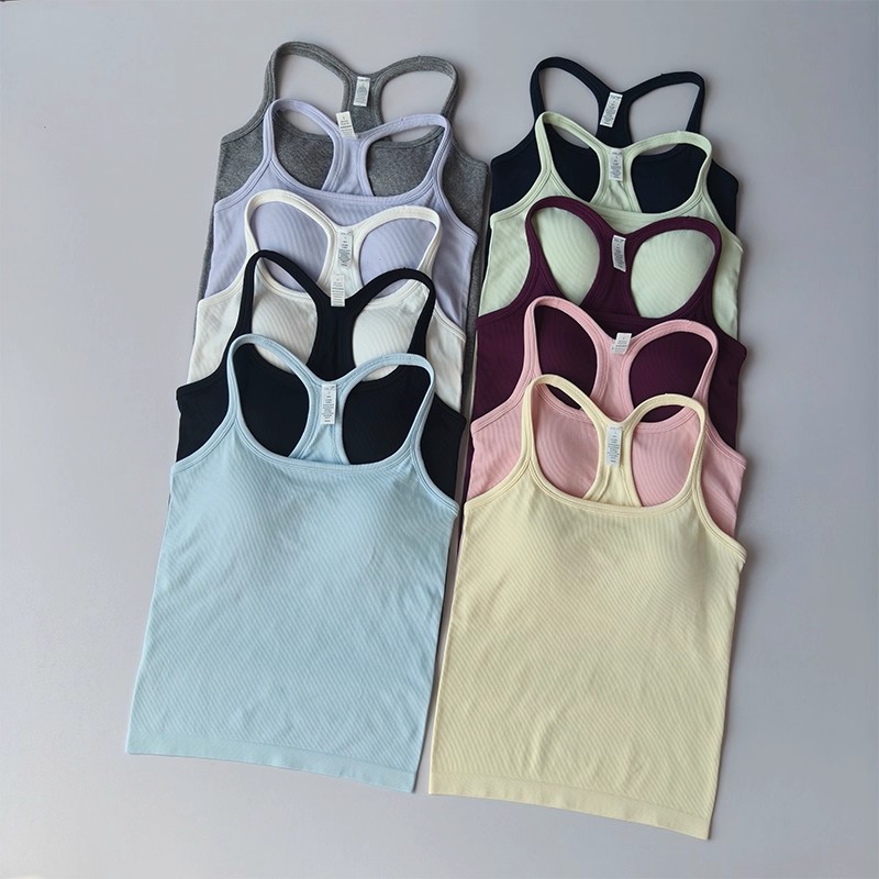 Summer Women's Yoga Camisole S - T Shirt Bra Seamless บทวิจารณ์และราคา
