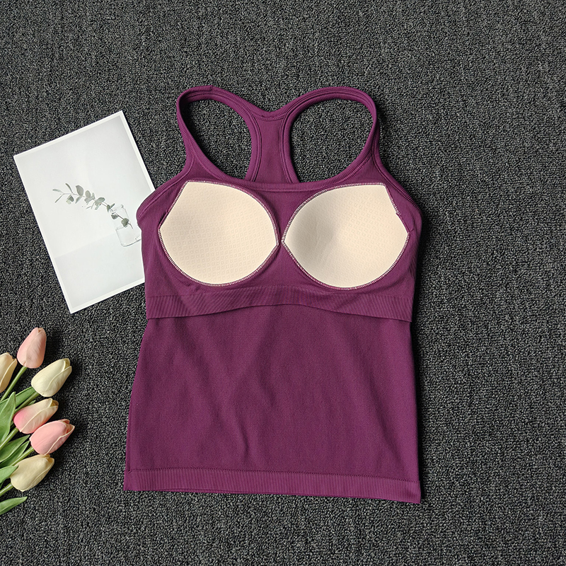 Summer Women's Yoga Camisole S - T Shirt Bra Seamless บทวิจารณ์และราคา