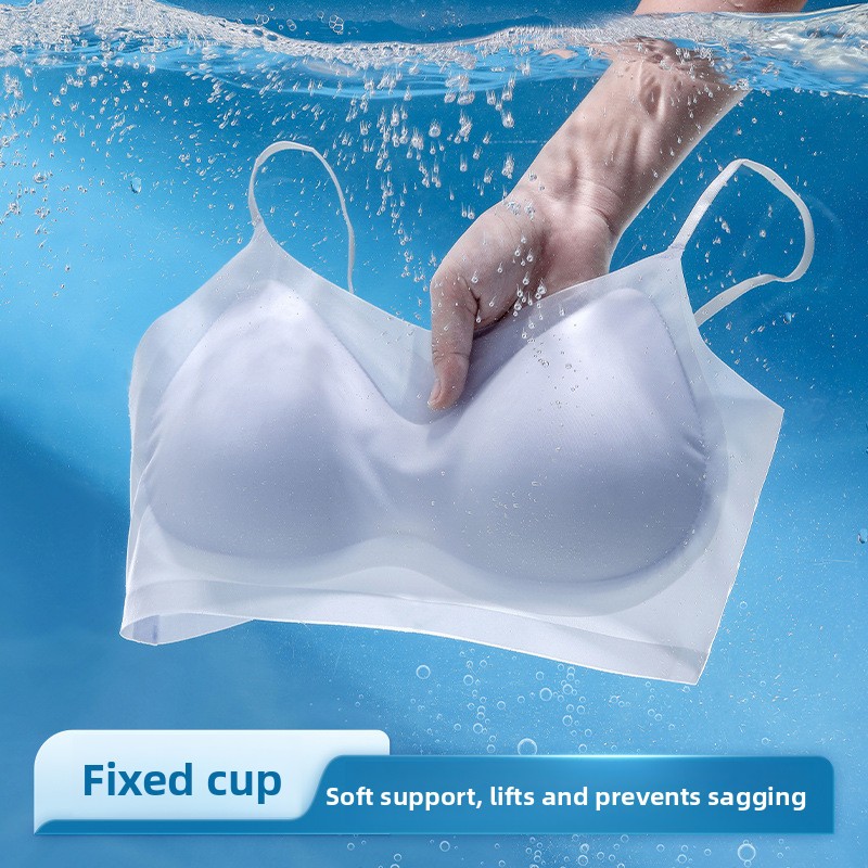 Ice Silk Sleep Bra Tank Top Wo - Sleep Bra Bralette บทวิจารณ์และราคา