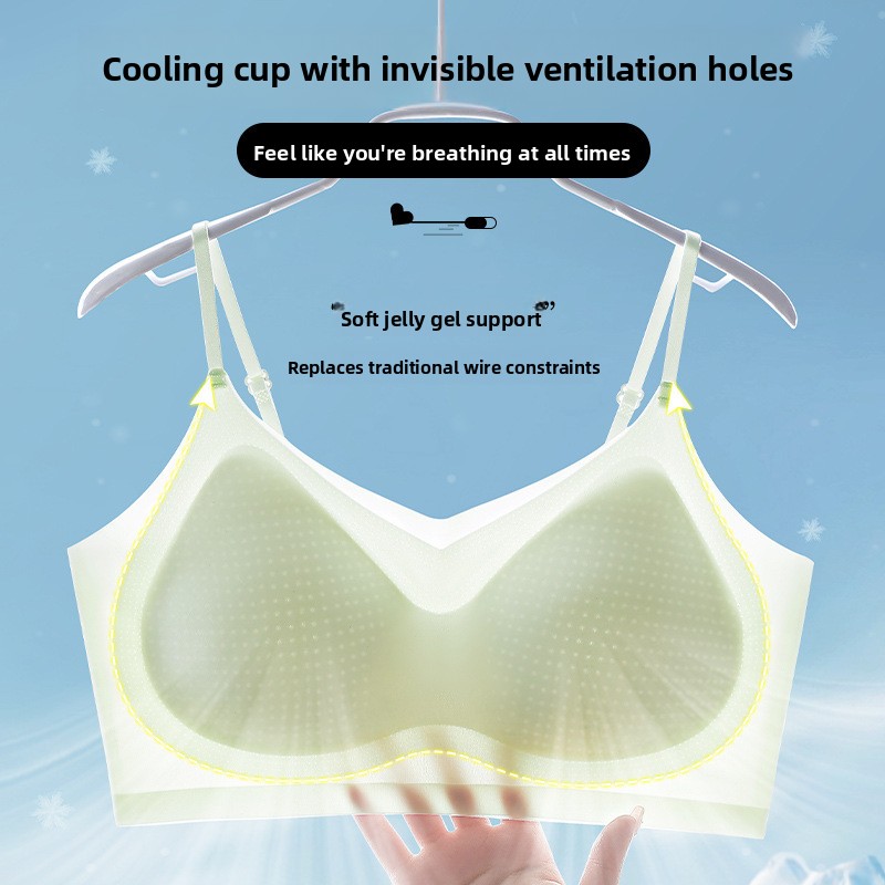 Ice Silk Sleep Bra Tank Top Wo - Sleep Bra Bralette บทวิจารณ์และราคา