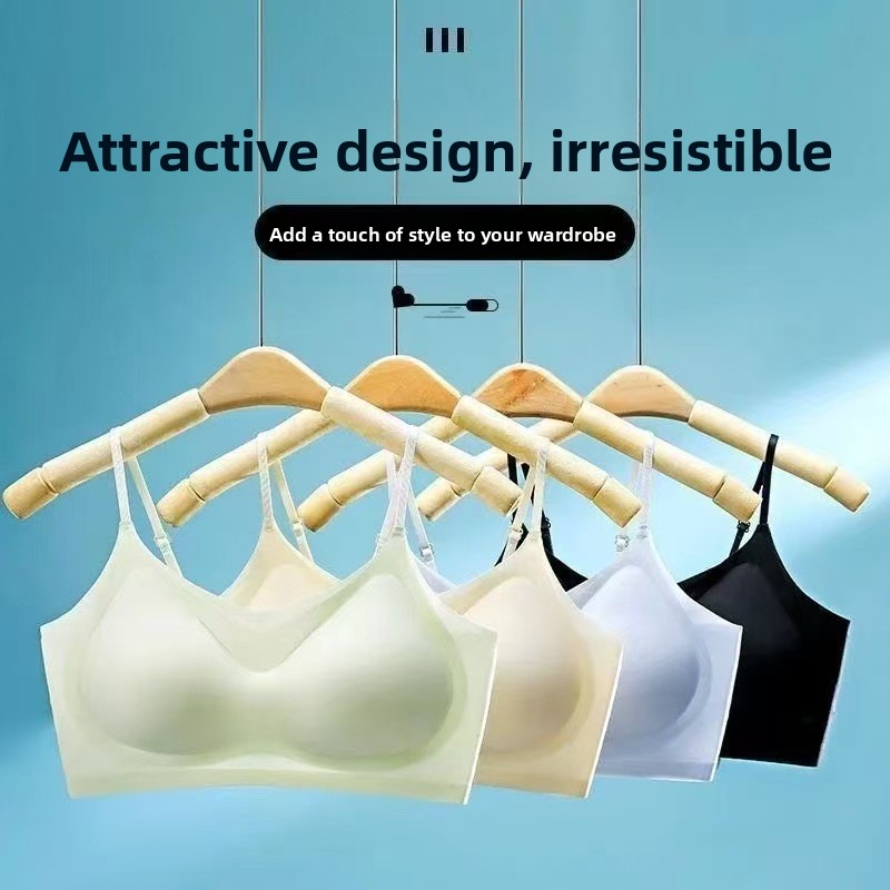 Ice Silk Sleep Bra Tank Top Wo - Sleep Bra Bralette บทวิจารณ์และราคา