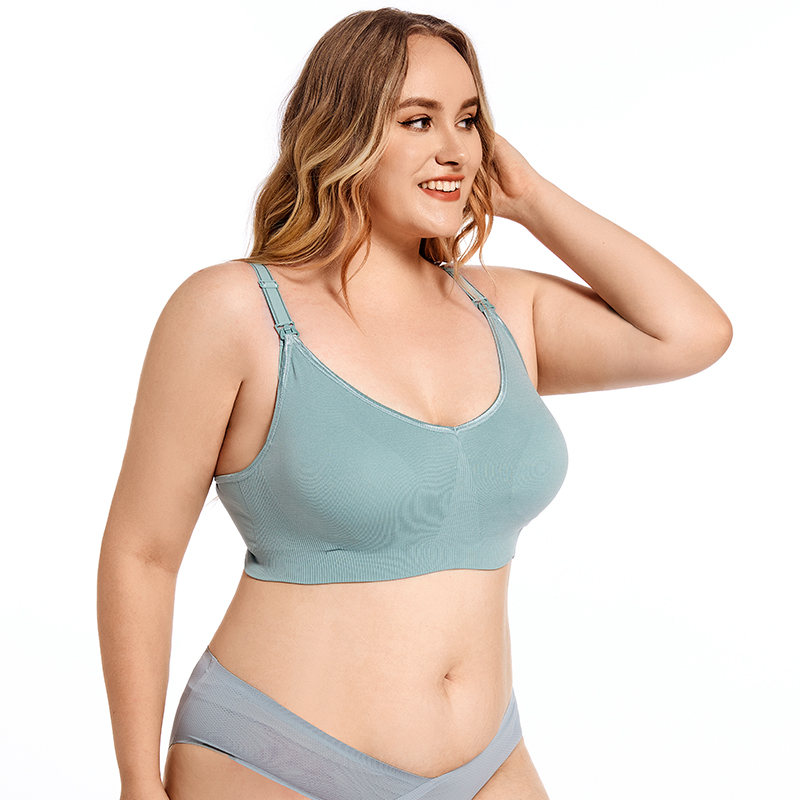 Plus Size Wireless Maternity B - Nursing Bra Clip บทวิจารณ์และราคา