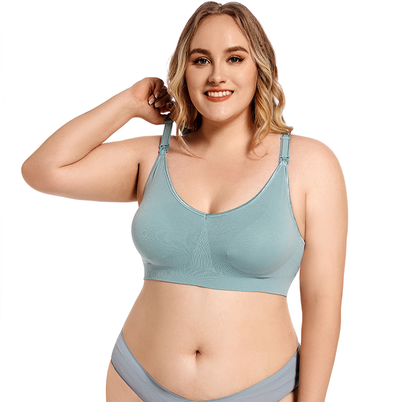 Plus Size Wireless Maternity B - Nursing Bra Clip บทวิจารณ์และราคา