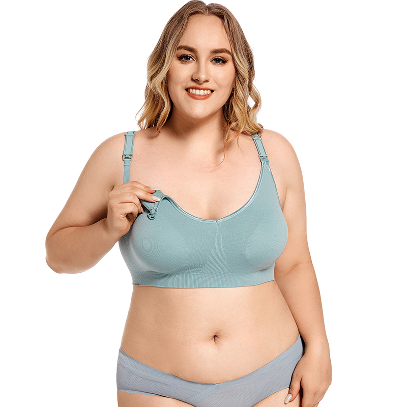 Plus Size Wireless Maternity B - Nursing Bra Clip บทวิจารณ์และราคา
