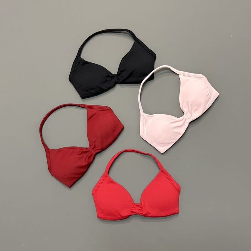 Women Halter Sports Bra V-Neck - Sports Bra Racerback บทวิจารณ์และราคา