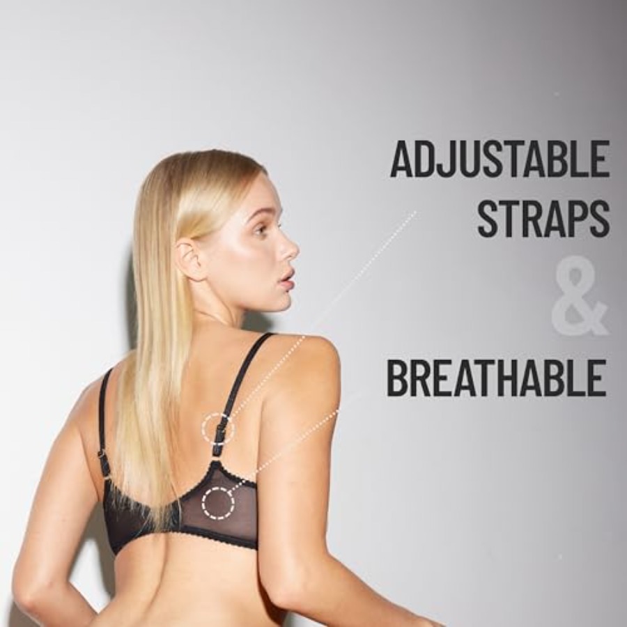 Faye Women's Sexy Lace Bra, Ba - Demi Bra Balconette บทวิจารณ์และราคา